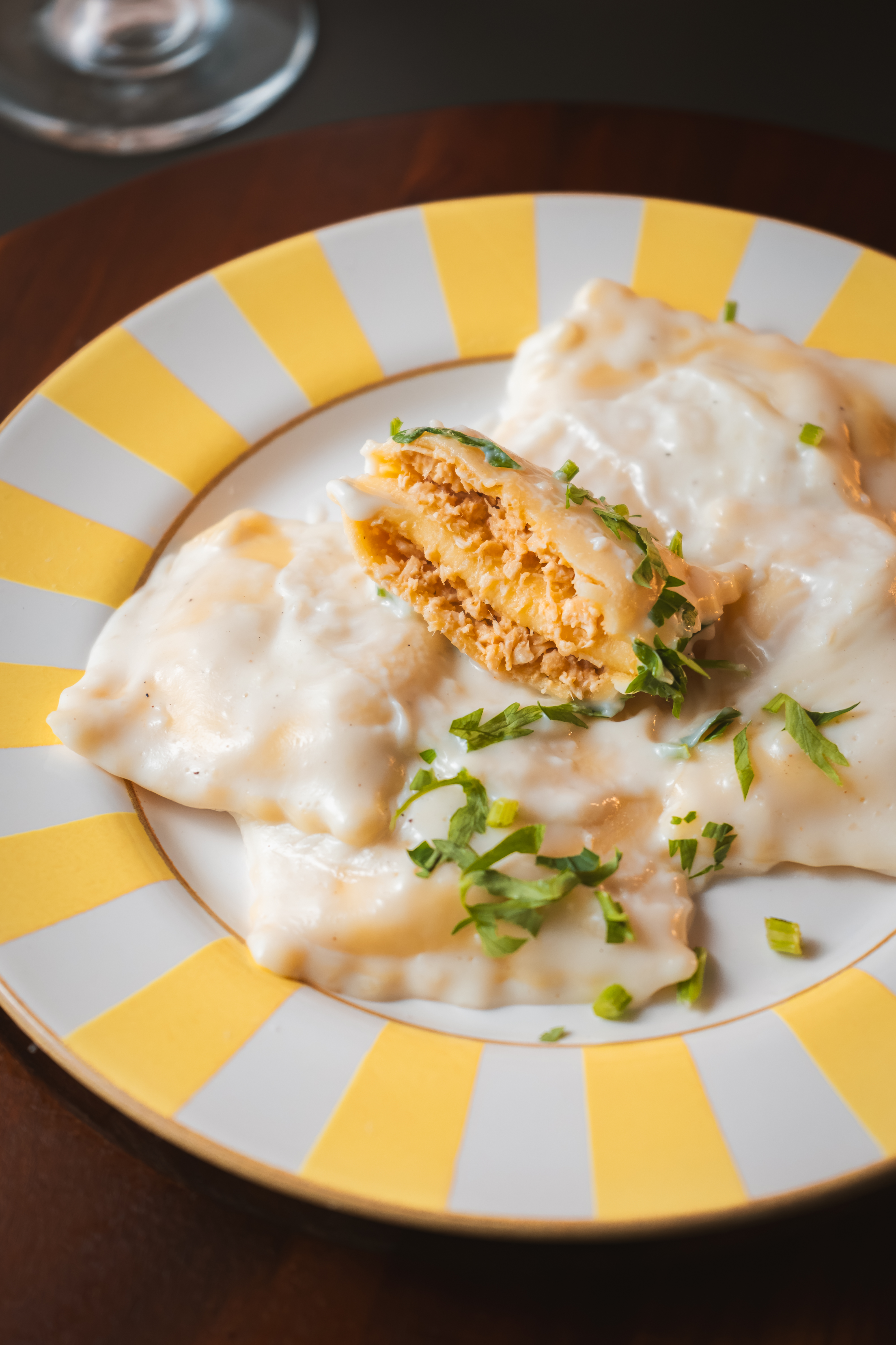 Ravioli de Frango com Catupiry